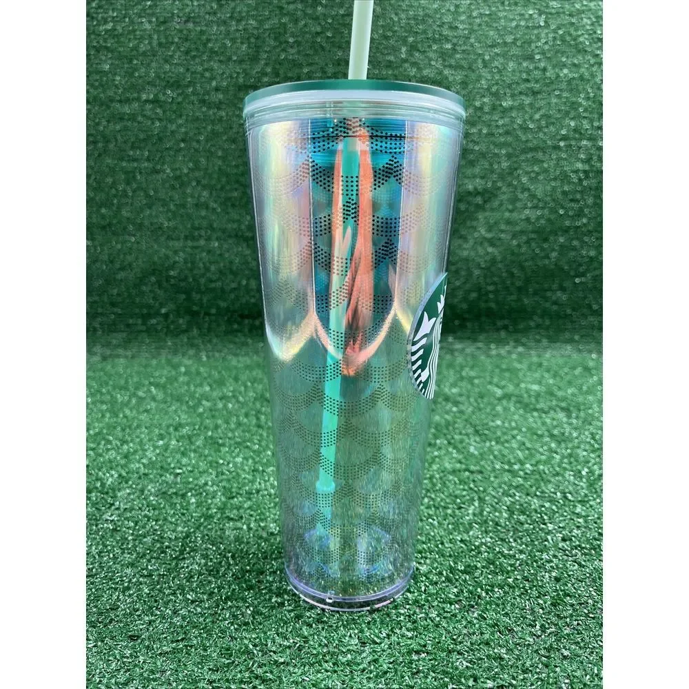 Starbucks Acrylic Cold Cup Mermaid Scale 2020‎ Grande Tumbler 24 oz